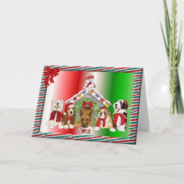 Tarjeta Festiva Navidades de dugongia (Anverso)