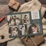 Tarjeta Festiva Navidades de Earthy 5 Collage de fotos Year Review<br><div class="desc">¡Envíe saludos modernos de vacaciones con estas cinco tarjetas fotográficas! Presentan un texto alegre, centrado en lo positivo, aunque la vida puede ser a veces difícil. El texto principal dice: "bailamos, nos reímos, jugamos, aprendimos, amamos", pero se puede personalizar con una redacción diferente, si se desea. Un sencillo esquema de...</div>