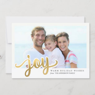 Tarjeta Festiva Navidades de efectos de Relieve metalizado dorado 