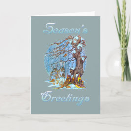 Tarjeta Festiva Navidades de Elf Hall