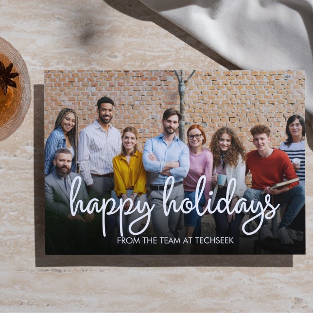 Tarjeta Festiva Navidades de empresas de fotografía de Happy Holid (Subido por el creador)