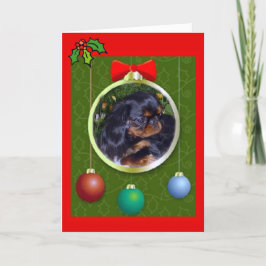 Tarjeta Festiva Navidades de English Toy Spaniel
