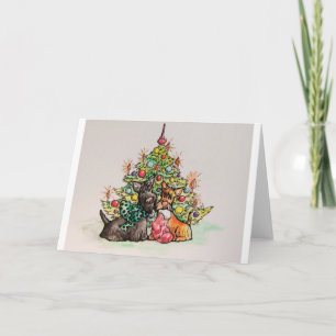 Tarjeta Festiva Navidades de Escocia