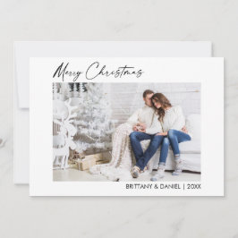 Tarjeta Festiva Navidades de escritura en tinta caligrafía foto en