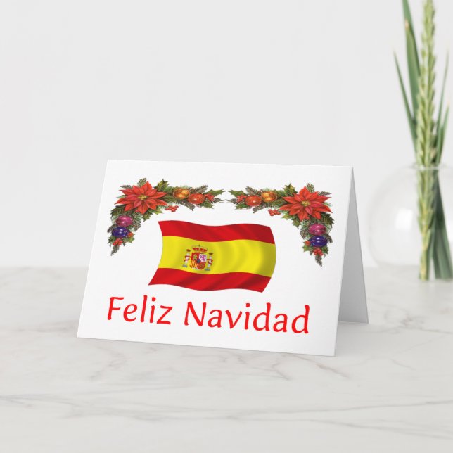 Tarjeta Festiva Navidades de España (Anverso)