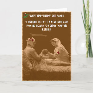 Tarjeta Festiva Navidades de esposas divertidas