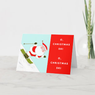 Tarjeta Festiva Navidades de esquí