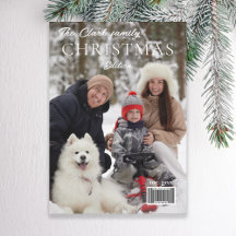 Navidades de estilo de portada de revista divertid