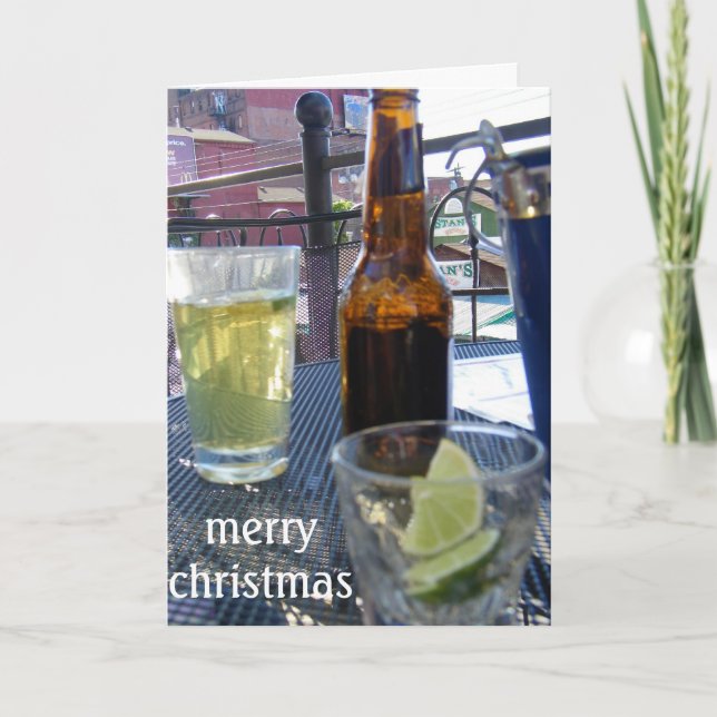 TARJETA FESTIVA NAVIDADES DE ESTILO PITTSBURGH (Anverso)