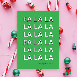 Tarjeta Festiva NAVIDADES de FA LA