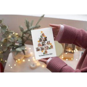 Tarjeta Festiva Navidades de familias divertidas personalizadas 11