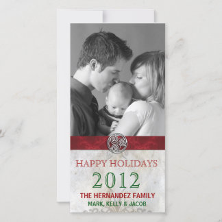 Tarjeta Festiva Navidades de feriados de Knot Celtic Triskelion