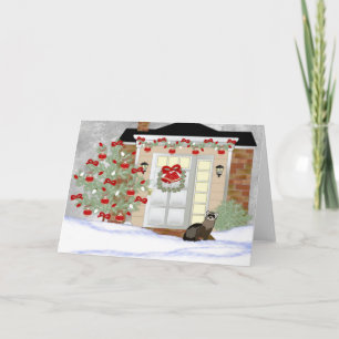 Tarjeta Festiva Navidades de Ferret