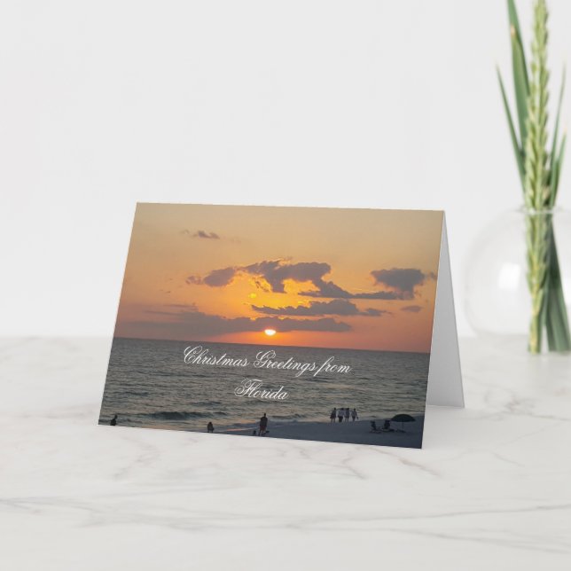 Tarjeta Festiva Navidades de Florida (Anverso)
