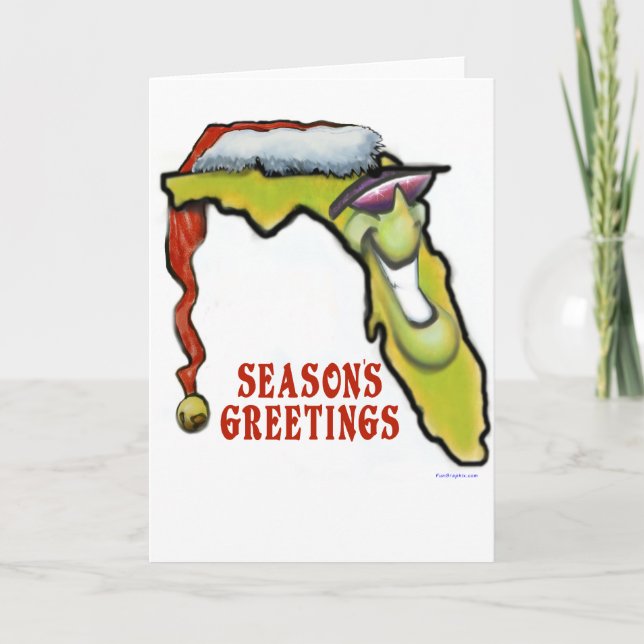 Tarjeta Festiva Navidades de Florida (Anverso)