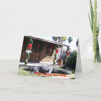 Tarjeta Festiva Navidades de Florida