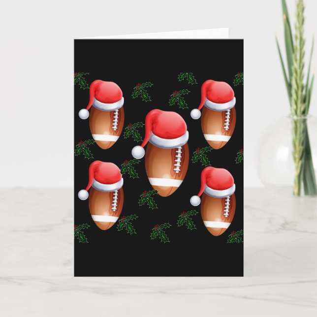 Tarjeta Festiva Navidades de FOOTBALL (Anverso)