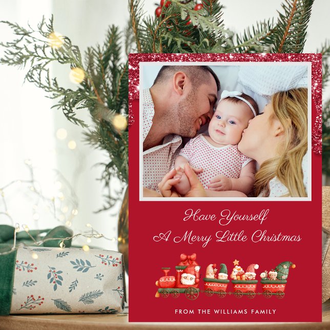 Tarjeta Festiva Navidades de foto de Personalizado de goteo de Pur (Subido por el creador)