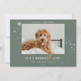 Tarjeta Festiva Navidades de foto de WonderFUR Life Mascota