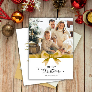 Tarjeta Festiva Navidades de foto y mensajes de Personalizado de o