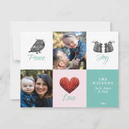 Tarjeta Festiva Navidades de fotografía baratos escandinavos moder