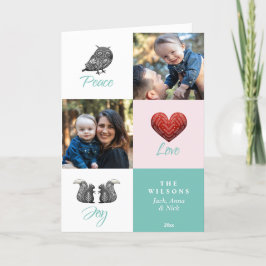 Tarjeta Festiva Navidades de fotografía baratos escandinavos moder