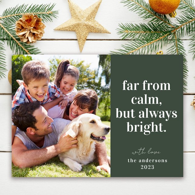 Tarjeta Festiva Navidades de fotografía brillantes y divertidos (Subido por el creador)