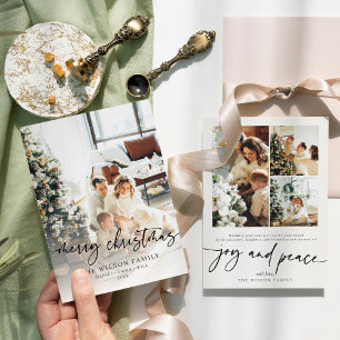 Tarjeta Festiva Navidades de fotografía Casual modernos