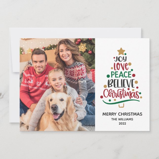 Tarjeta Festiva navidades de fotografía de 2021 (Anverso)