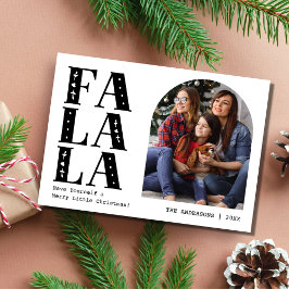 Tarjeta Festiva Navidades de fotografía de arte moderno familiar
