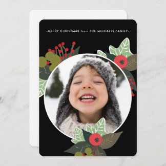 Tarjeta Festiva Navidades de fotografía de Círculo Botánico Festiv