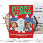Tarjeta Festiva Navidades de fotografía de dos niños retro Yeti Wh<br><div class="desc">Esta fantástica tarjeta de Navidades cuenta con un diseño yeti ilustrado a mano festivo con divertidos tipos de letra retro. Personalizar fácilmente estas tarjetas para añadir 2 fotos usando la característica de personalización.</div>