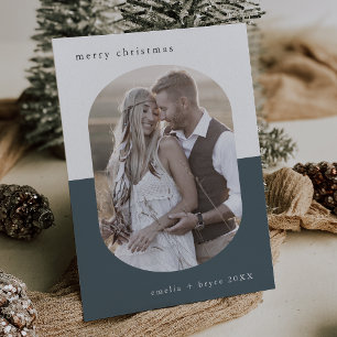 Tarjeta Festiva NAVIDADES de fotografía de familia creativa de Ova