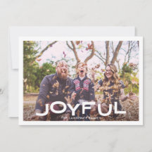 Navidades de fotografía de familia JOYFUL moderna