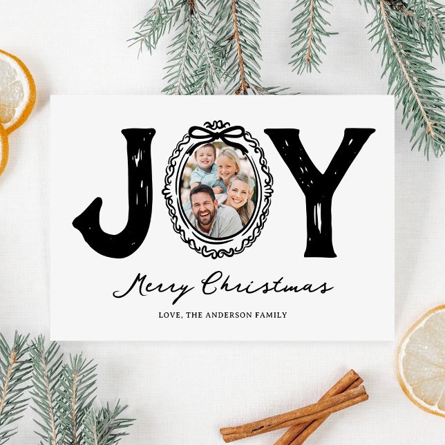 Tarjeta Festiva Navidades de fotografía de Fun Doodle Joy (Subido por el creador)