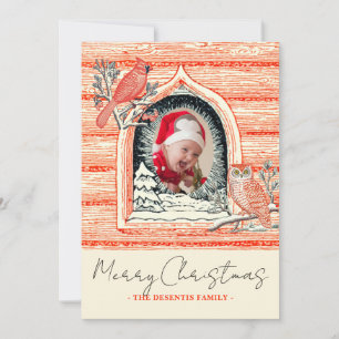 Tarjeta Festiva Navidades de fotografía de la escena de la natural