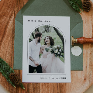 Tarjeta Festiva NAVIDADES de fotografía de la familia de Arco Únic