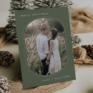Tarjeta Festiva NAVIDADES de fotografía de la familia moderna y ve