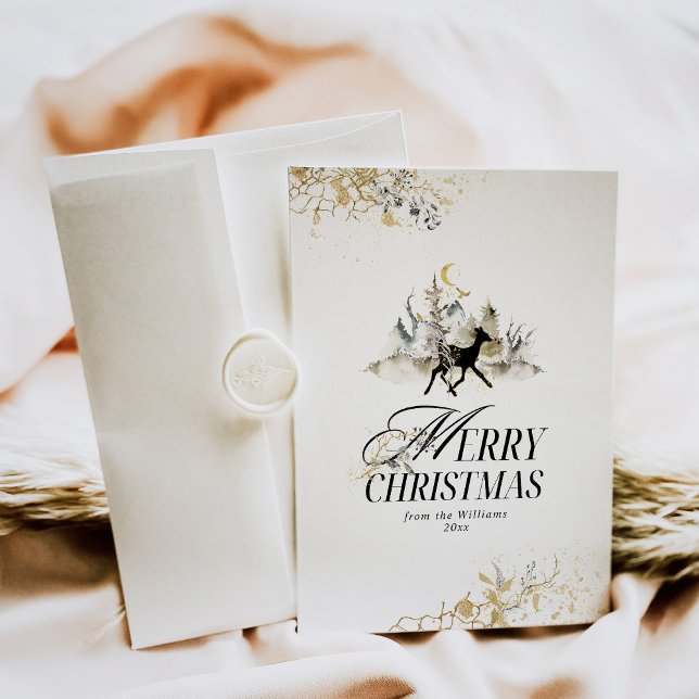 Tarjeta Festiva Navidades de fotografía de la Selva Mágica Negra Y (Subido por el creador)