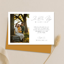 Tarjeta Festiva Navidades de fotografía de moda en la era moderna