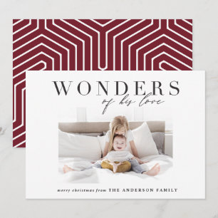 Tarjeta Festiva Navidades de fotografía de moda religiosa moderna