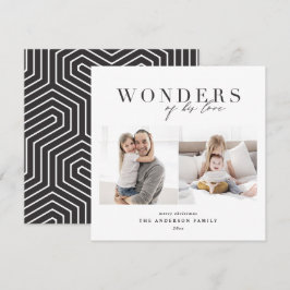 Tarjeta Festiva Navidades de fotografía de moda religiosa moderna