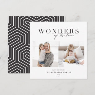 Tarjeta Festiva Navidades de fotografía de moda religiosa moderna