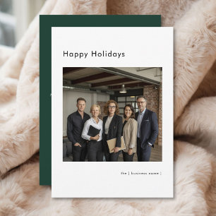 Tarjeta Festiva Navidades de fotografía de negocios de vacaciones