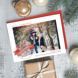 Tarjeta Festiva Navidades de fotografía de reno lindo