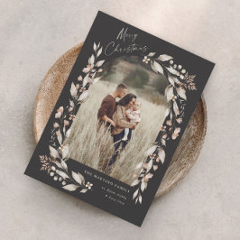 Tarjeta Festiva Navidades de fotografía del Arco de Flores Silvest