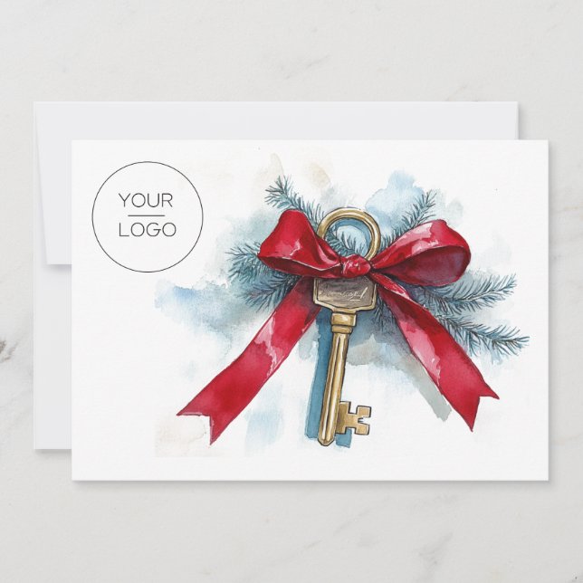 Tarjeta Festiva Navidades de fotografía del equipo inmobiliario co (Anverso)