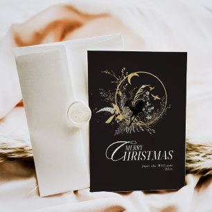 Tarjeta Festiva Navidades de fotografía del Personalizado de cierv