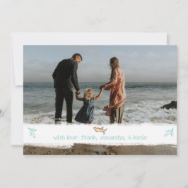 Tarjeta Festiva Navidades de fotografía elegantes