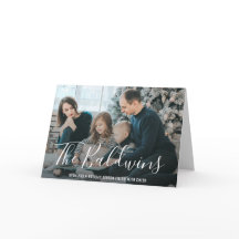 Navidades de fotografía familiares elegantes y sen